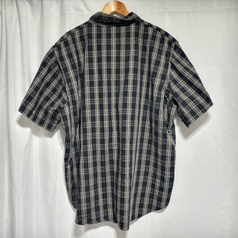Harley-Davidson Men's Black & Gray Plaid Performance Short Sleeve Shirt Size 2XL - Picture 2 of 14